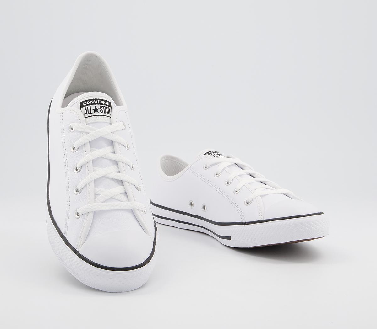 Converse All Star Dainty Trainers Converse All Star Dainty Trainers Leather White Black White
