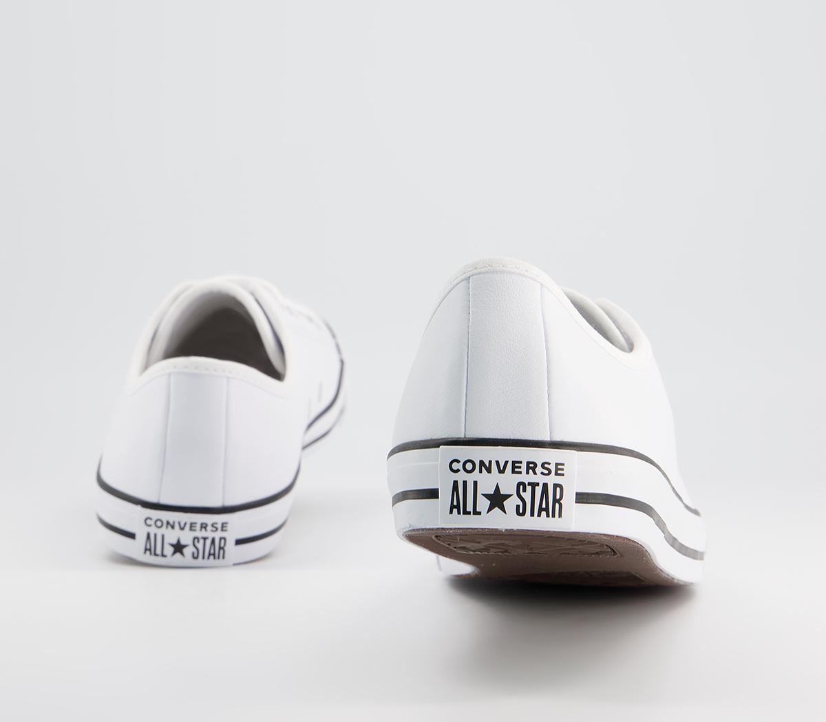 Converse All Star Dainty Trainers Converse All Star Dainty Trainers Leather White Black White