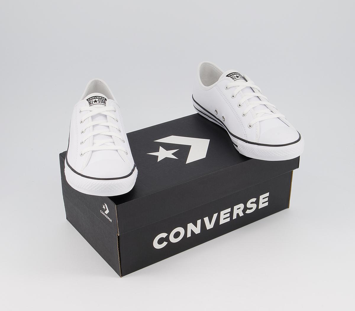 Converse All Star Dainty Trainers Converse All Star Dainty Trainers Leather White Black White