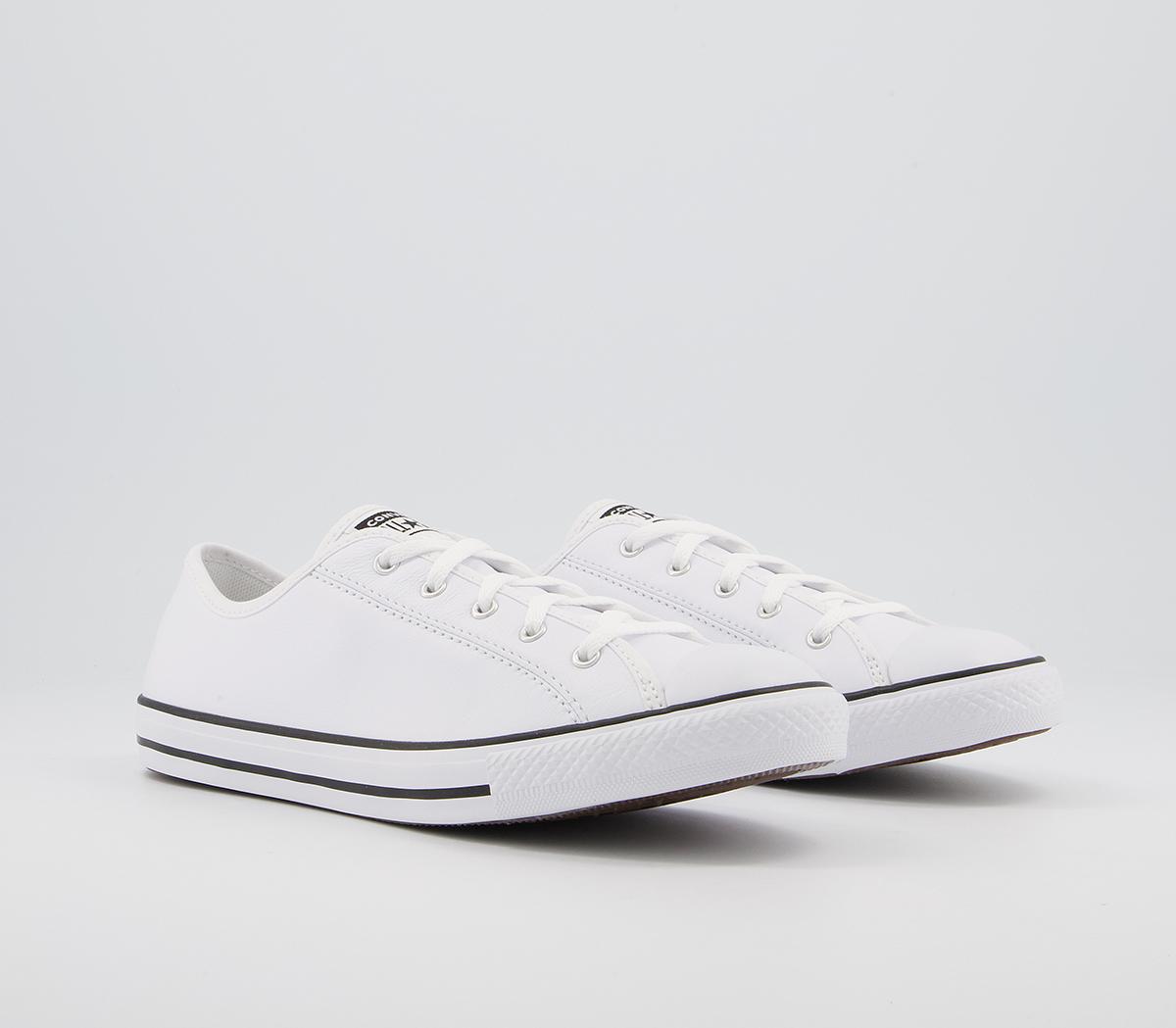 Converse All Star Dainty Trainers Converse All Star Dainty Trainers Leather White Black White