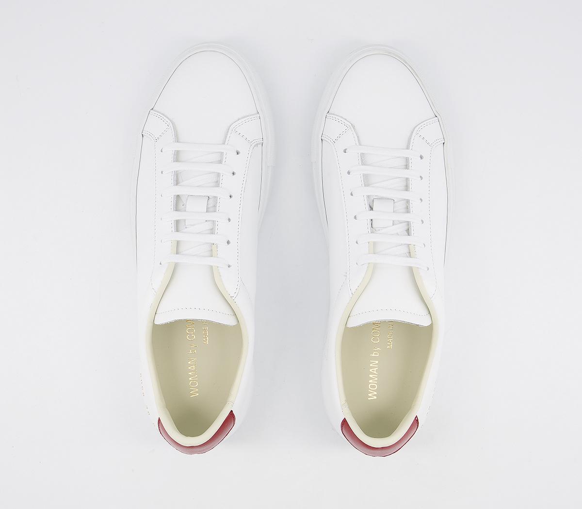 Common Projects Achillies Retro Low W Trainers Common Projects Achillies Retro Low W Trainers White Red