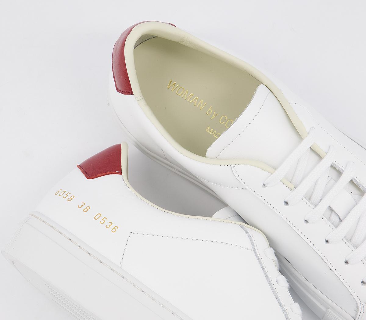 Common Projects Achillies Retro Low W Trainers Common Projects Achillies Retro Low W Trainers White Red