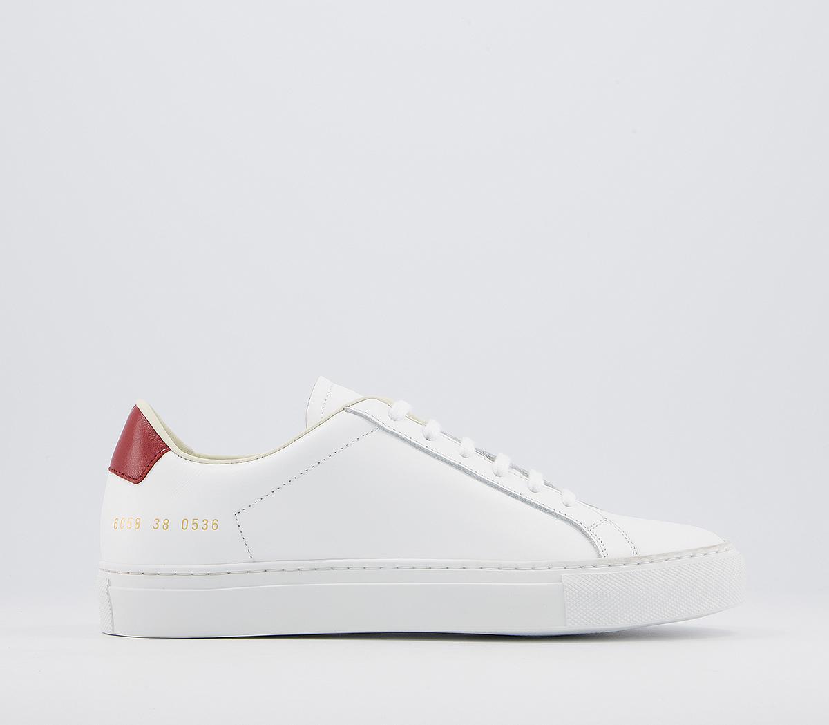 Common ProjectsAchillies Retro Low W Trainers Common ProjectsAchillies Retro Low W TrainersWhite Red