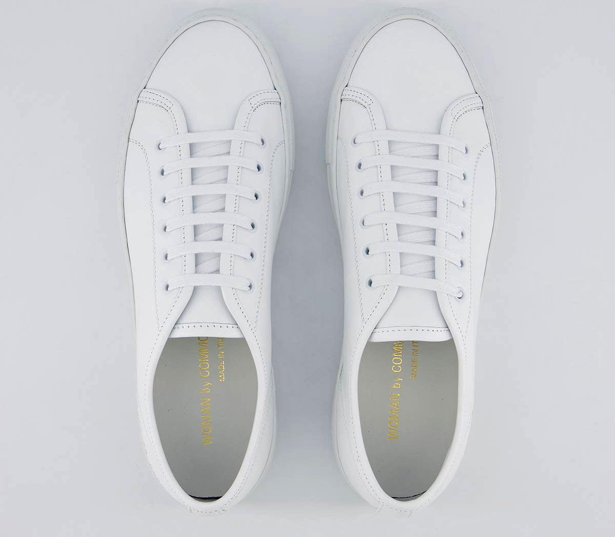 Common Projects Tournament Low Super Trainers White Leather - Women's ...