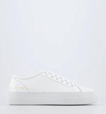Common Projects Tournament Low Super Trainers White Leather