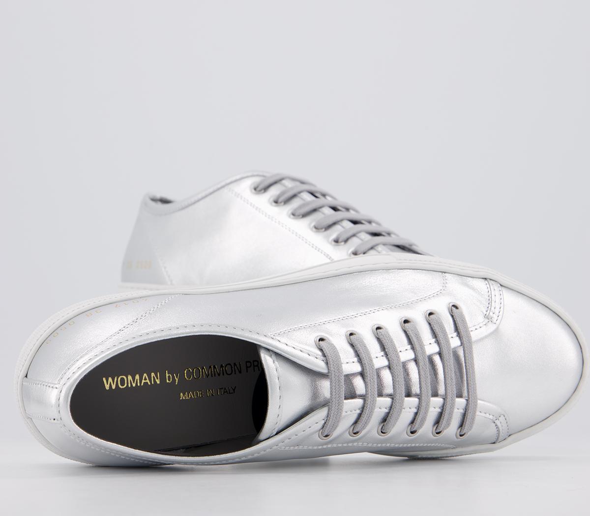 Common Projects Tournament Low Super Trainers Common Projects Tournament Low Super Trainers Silver White