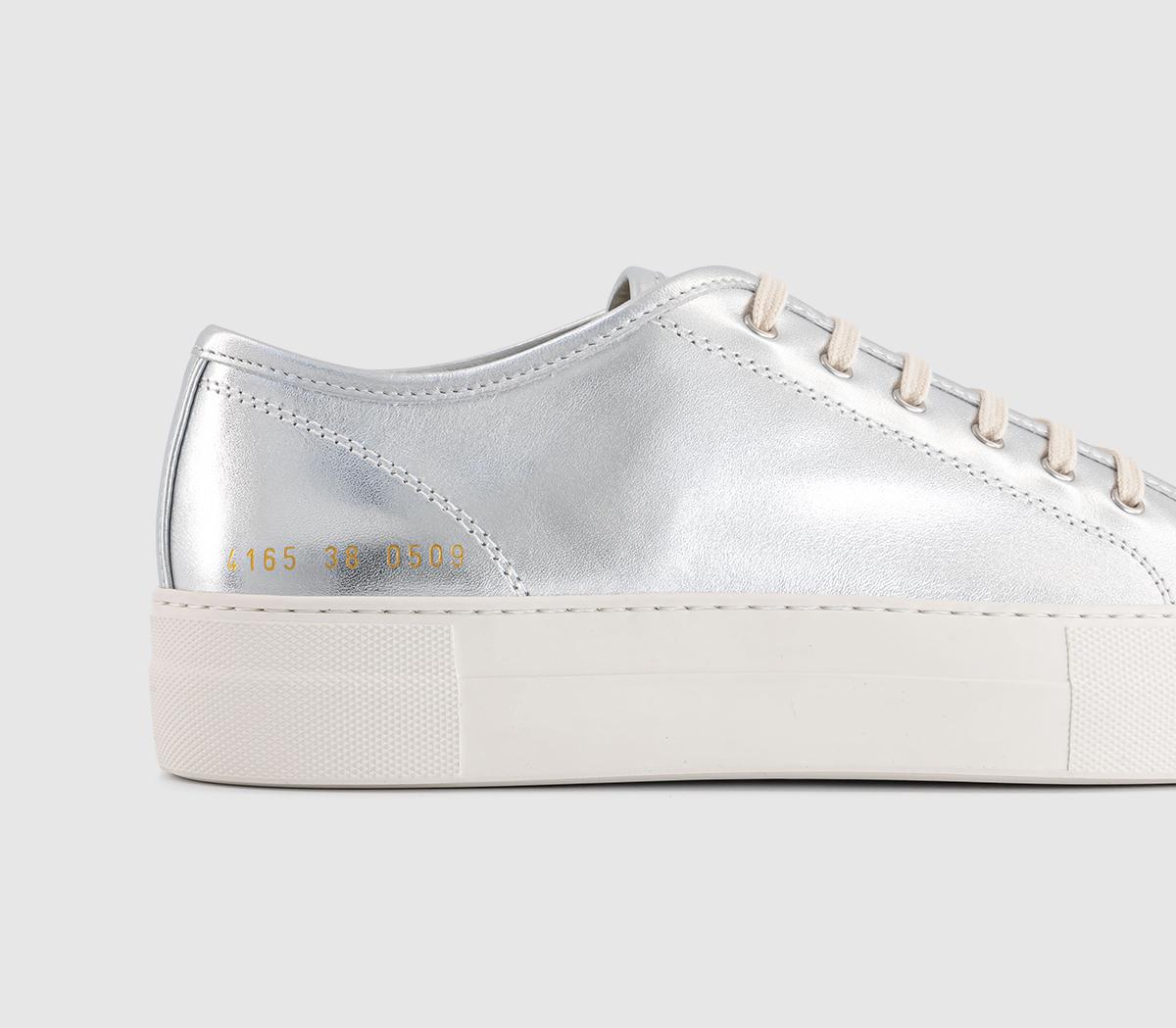 Common ProjectsTournament Low Super TrainersSilver Leather