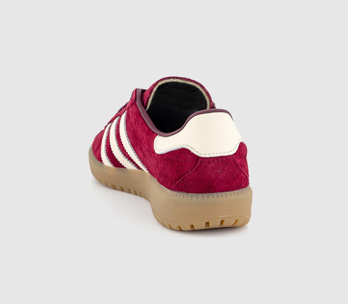adidasBermuda TrainersCollegiate Burgundy Cream White Maroon