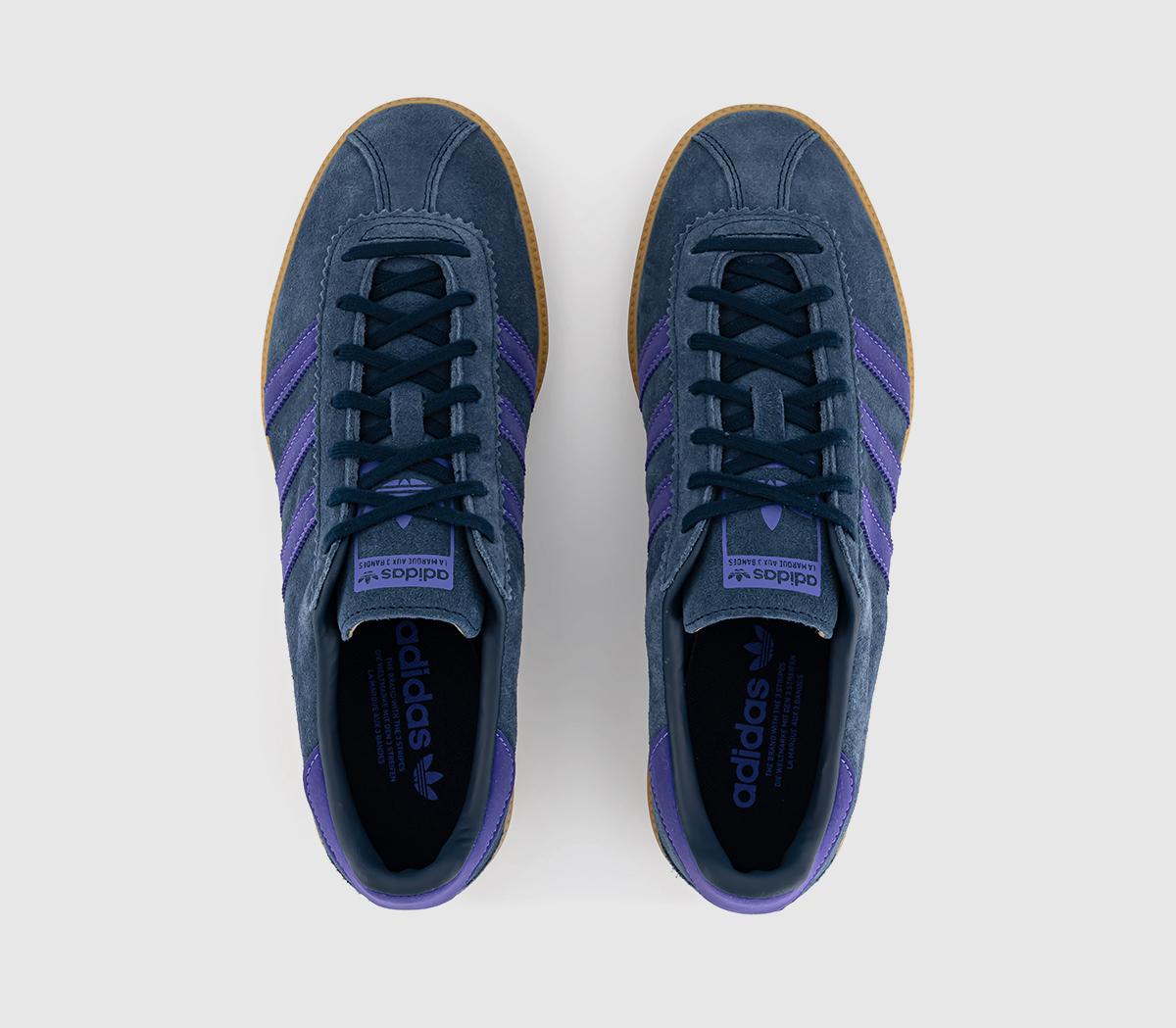 adidasBermuda TrainersNight Indigo Purple Rush Gum