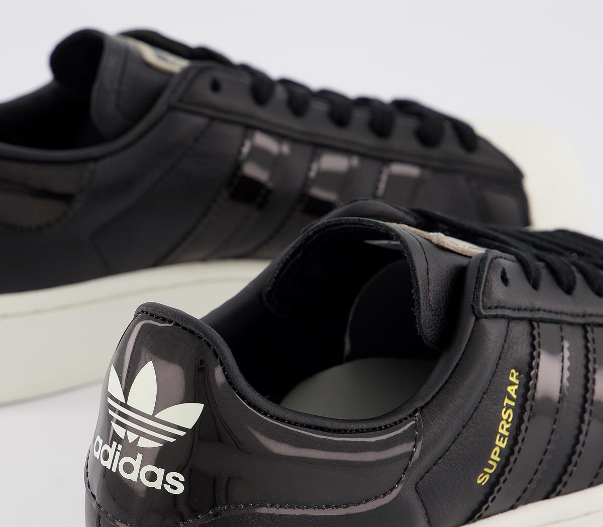 adidas Superstar Bold Trainers Core Black Off White - Women's Trainers