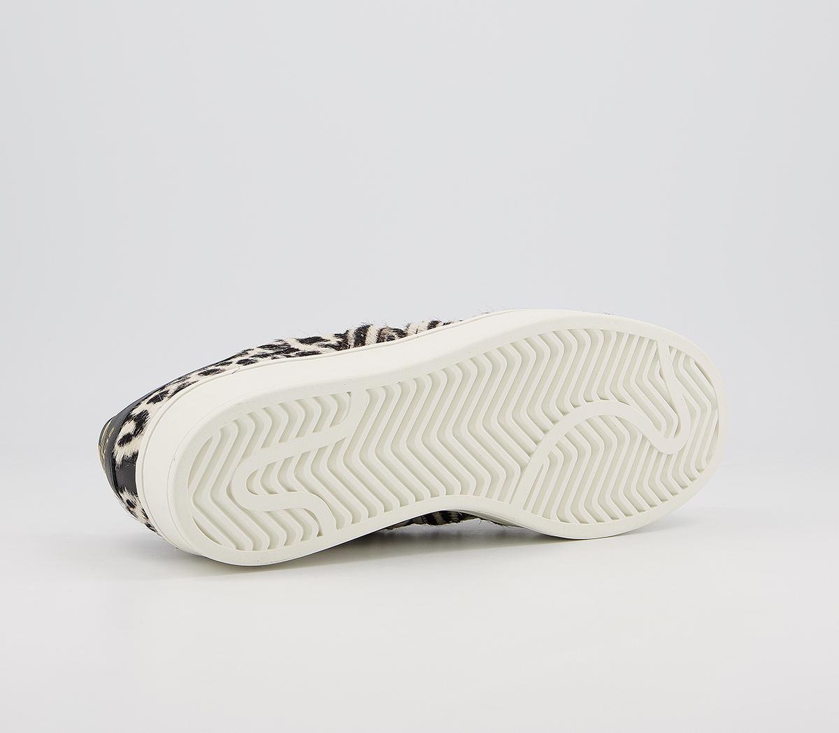 adidasSuperstar BoldCore Black Off White Gold Metalic Leopard