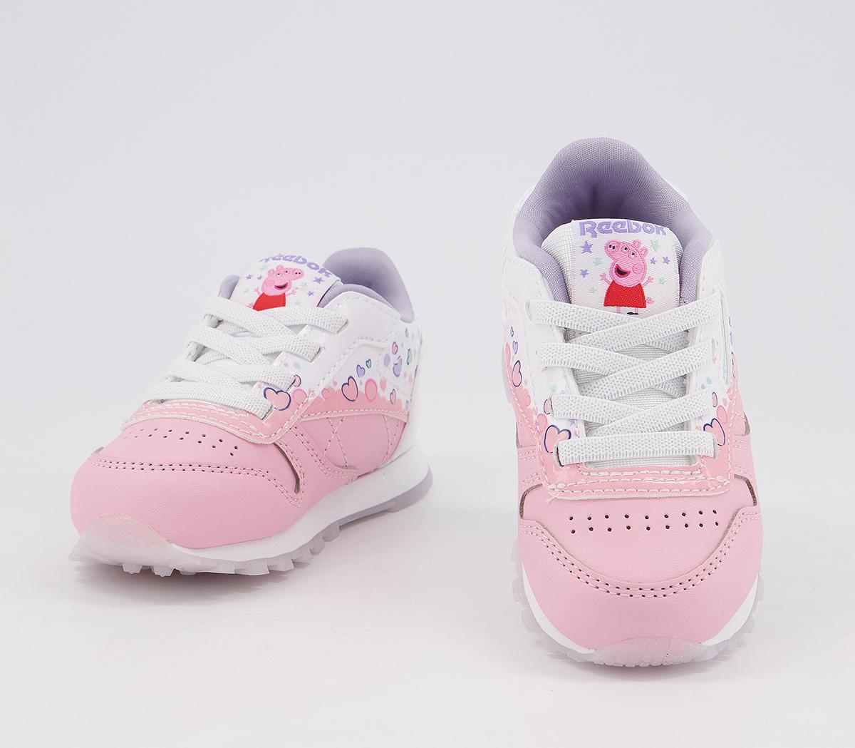 Reebok Classic Leather Toddler Trainers Reebok Classic Leather Toddler Trainers Peppa Pig Atomic Pink White