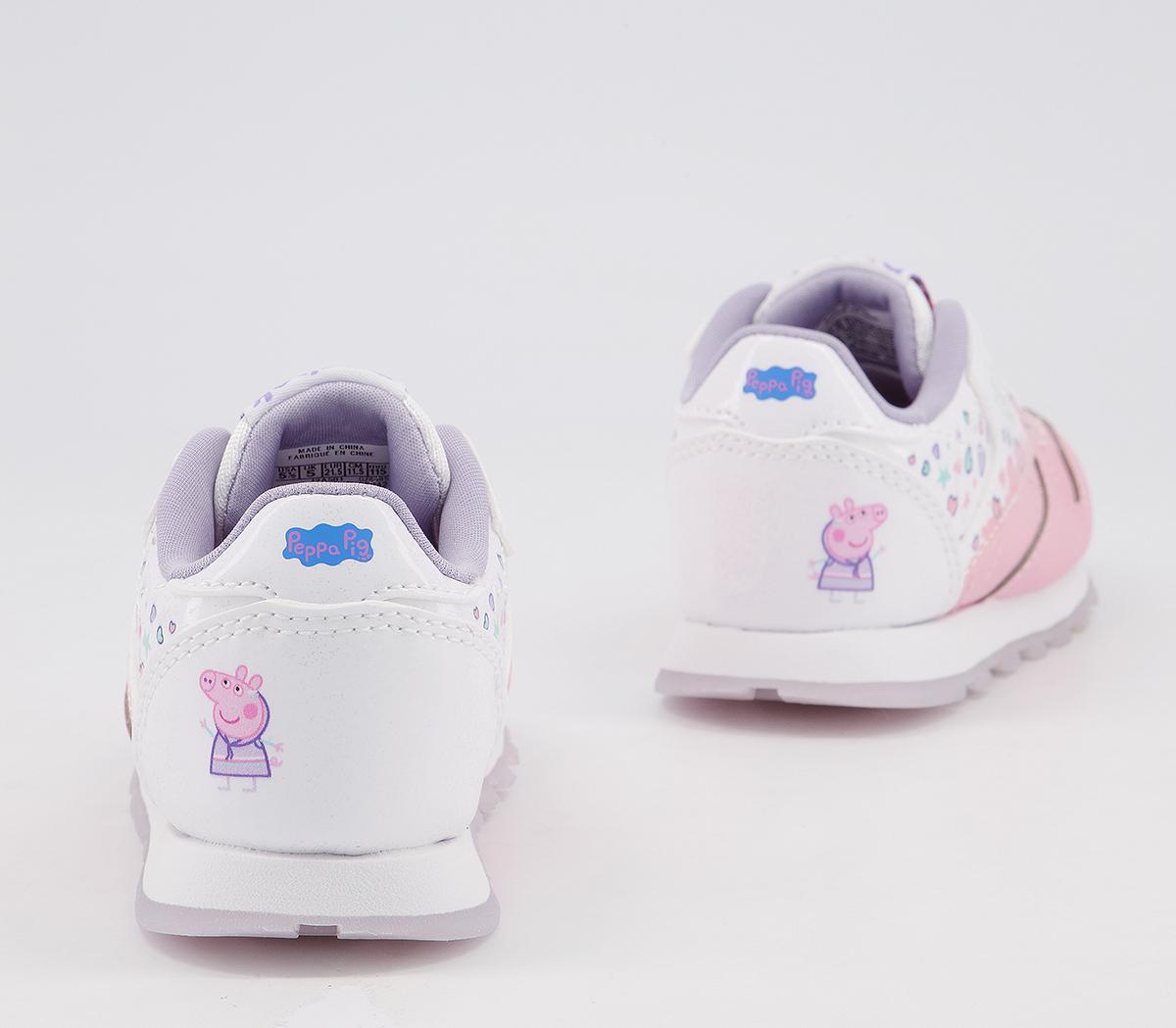 Reebok Classic Leather Toddler Trainers Reebok Classic Leather Toddler Trainers Peppa Pig Atomic Pink White