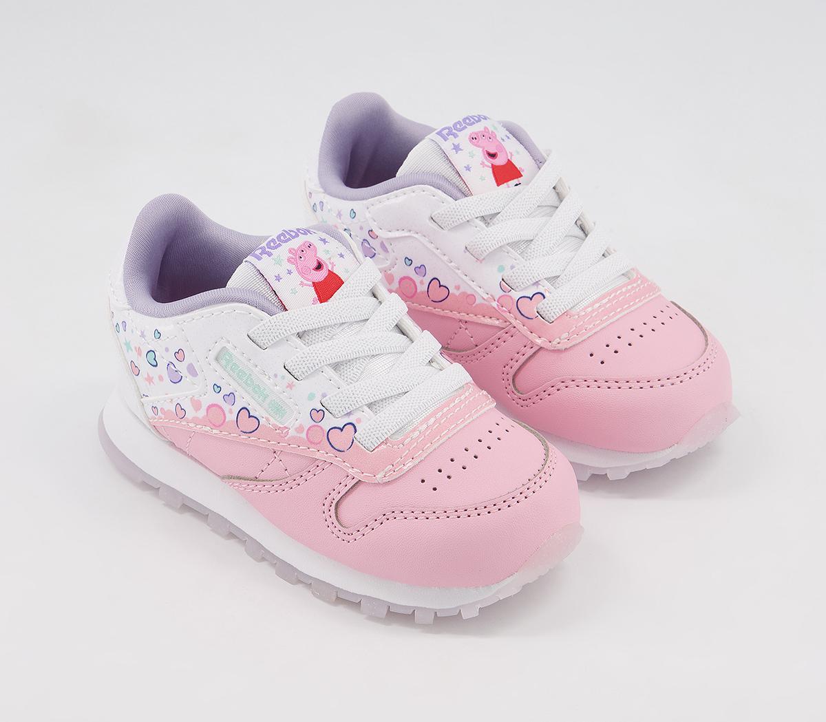 Reebok Classic Leather Toddler Trainers Reebok Classic Leather Toddler Trainers Peppa Pig Atomic Pink White