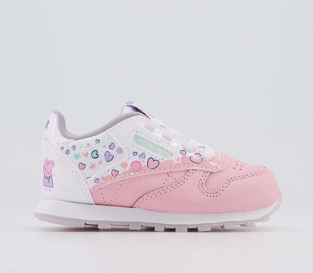 ReebokClassic Leather Toddler TrainersPeppa Pig Atomic Pink White