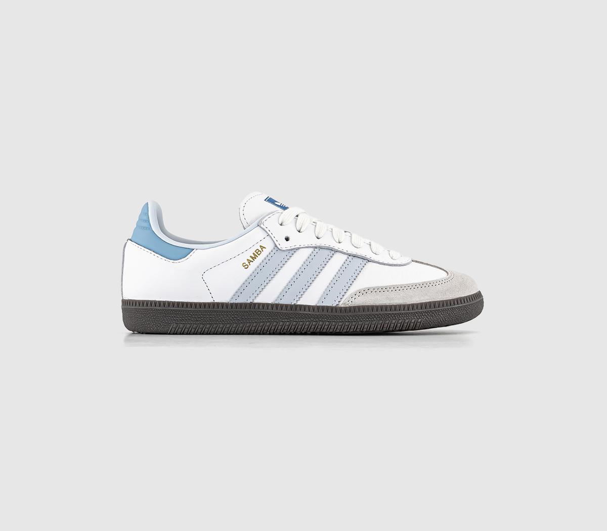 Adidas samba deals white blue