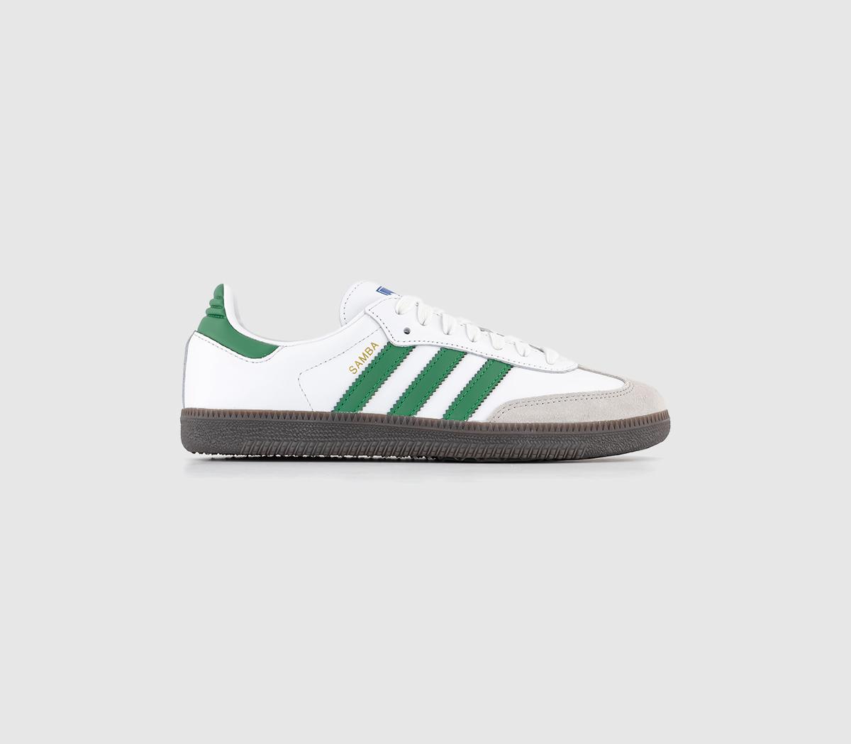 adidas Samba OG Trainers White Green Men s Trainers