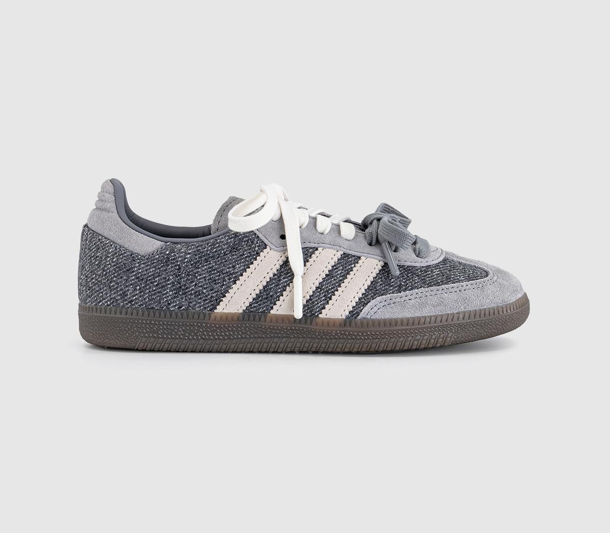 Adidas Womens x Molly-mae Samba OG Trainers Slate White, 4.5