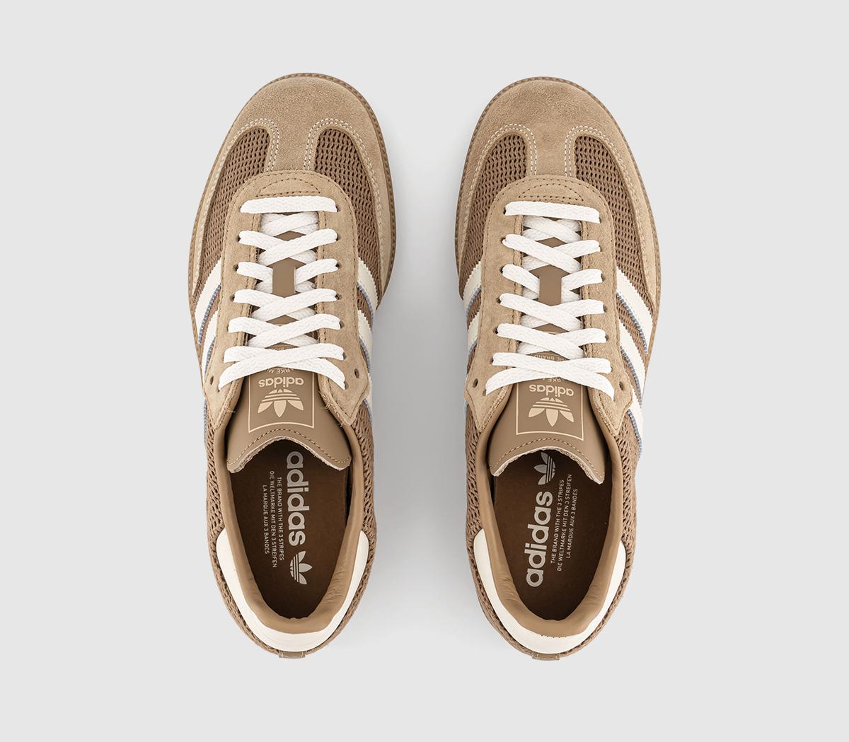 adidas Samba OG Trainers Cardboard Chalk White Brown Desert