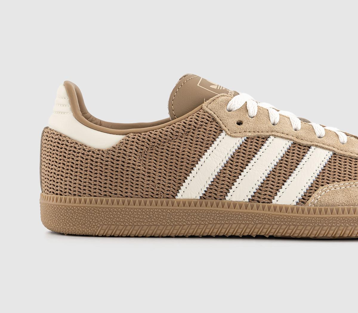 adidas Samba OG Trainers Cardboard Chalk White Brown Desert