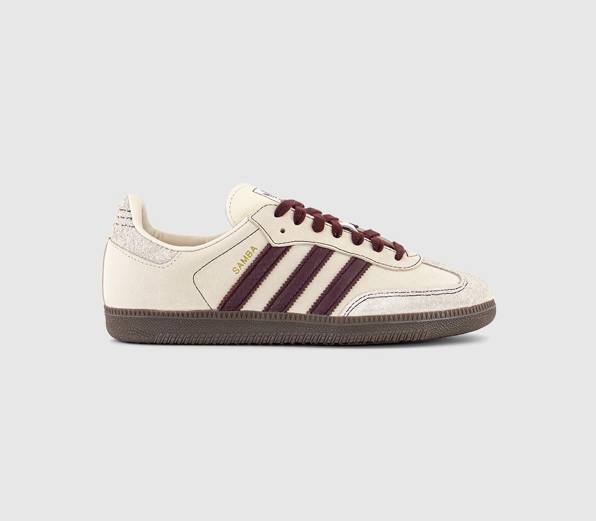 adidasSamba OG TrainersWonder White Maroon Putty Grey