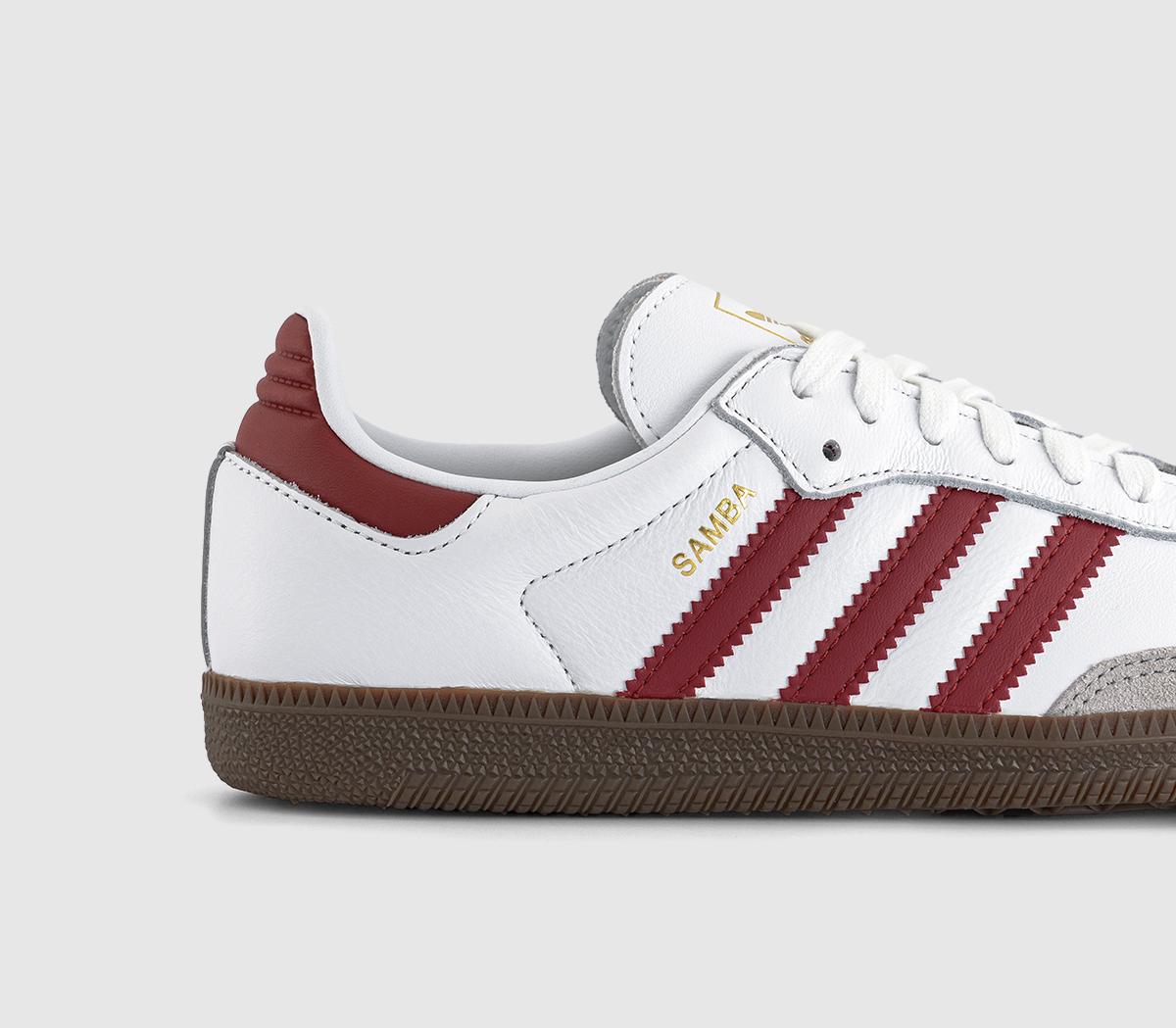 adidasSamba OG Trainers adidasSamba OG TrainersWhite Preloved Ruby Clear Granite