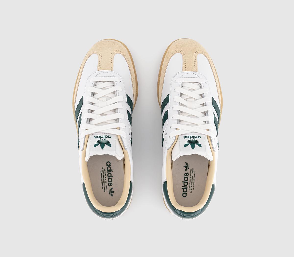 adidasSamba OG TrainersWhite Yellow Collegiate Green Gum