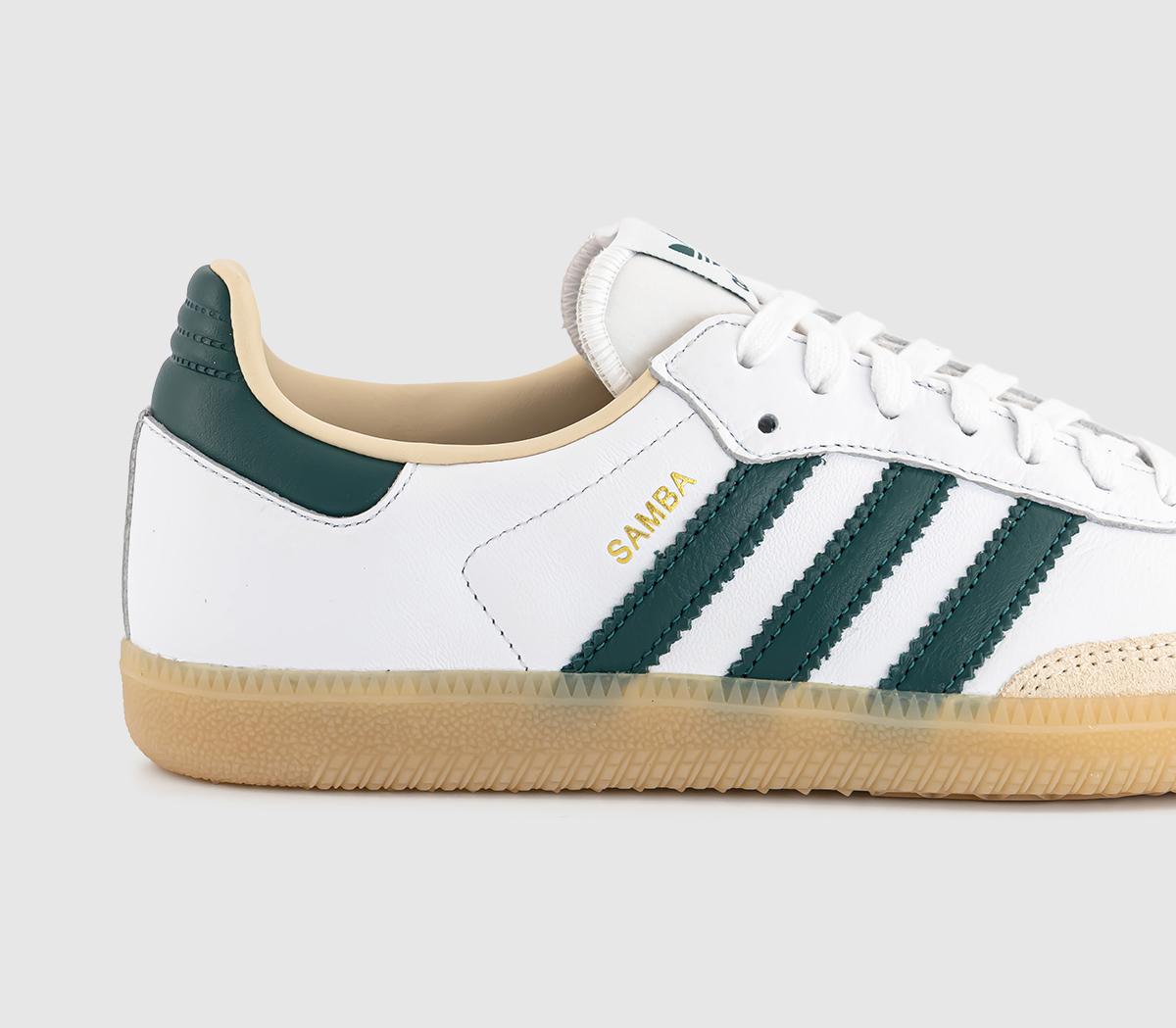 adidasSamba OG Trainers adidasSamba OG TrainersWhite Yellow Collegiate Green Gum