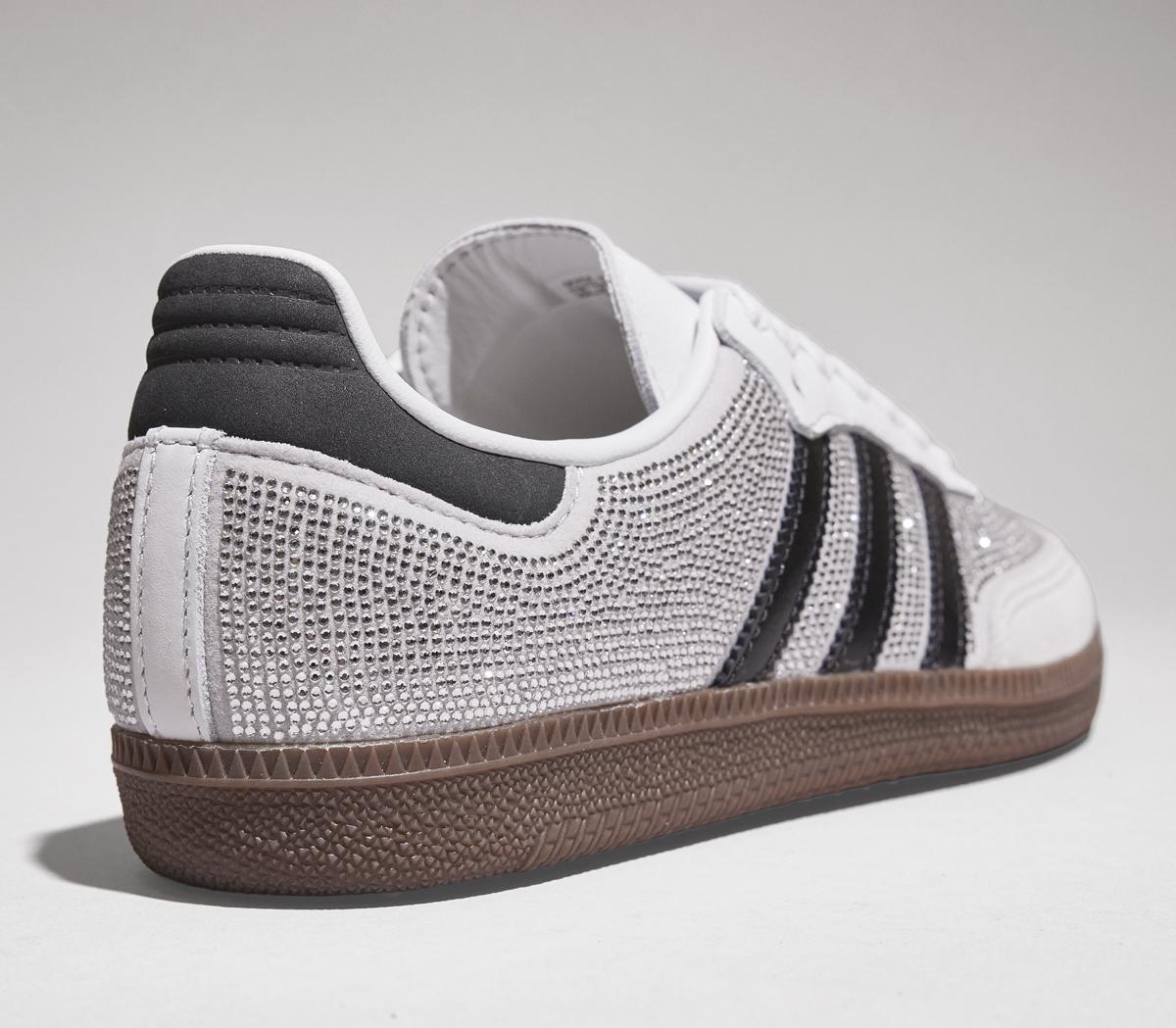 adidasSamba OG TrainersCrystal White Black Silver Metallic
