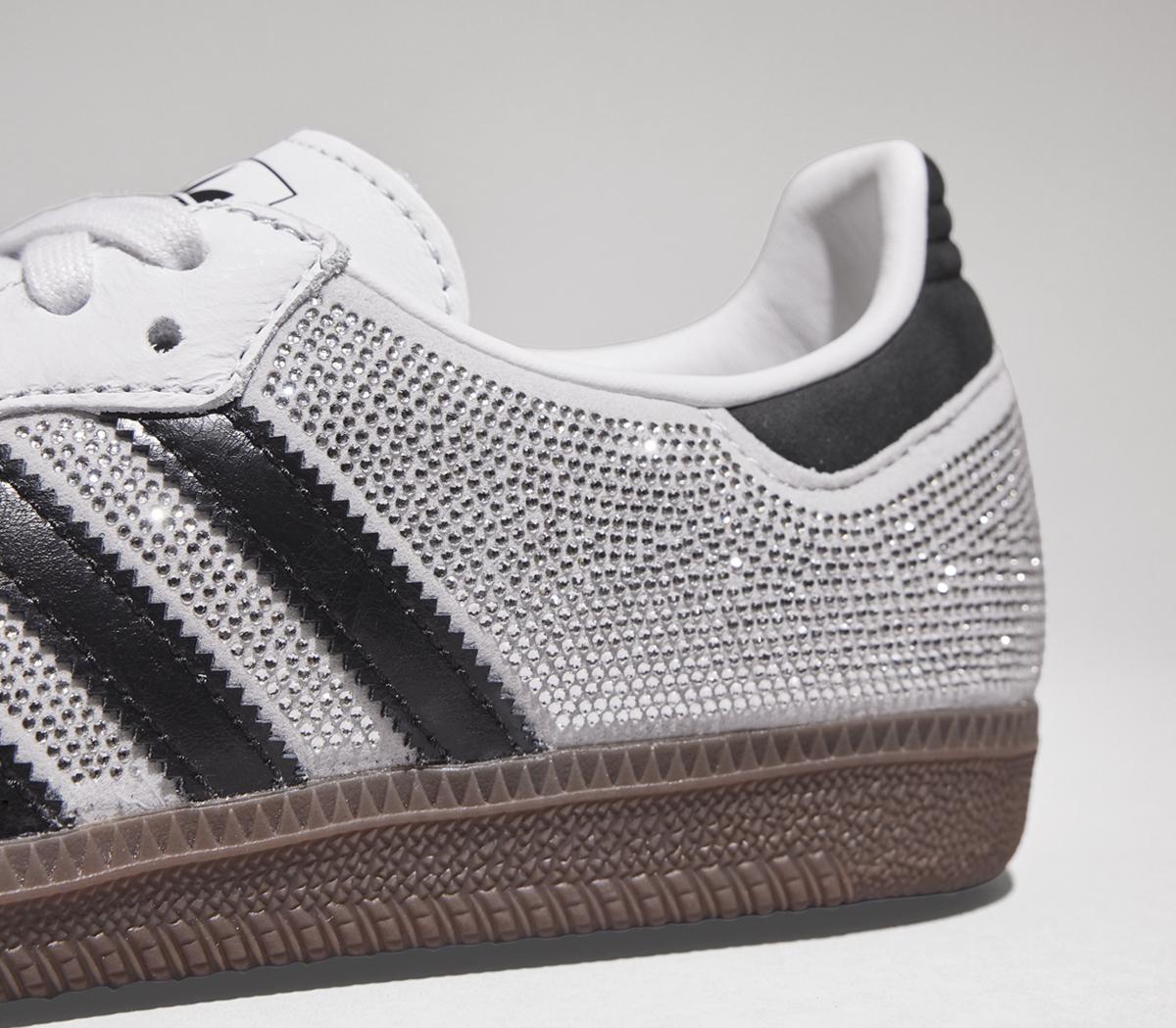 adidasSamba OG TrainersCrystal White Black Silver Metallic