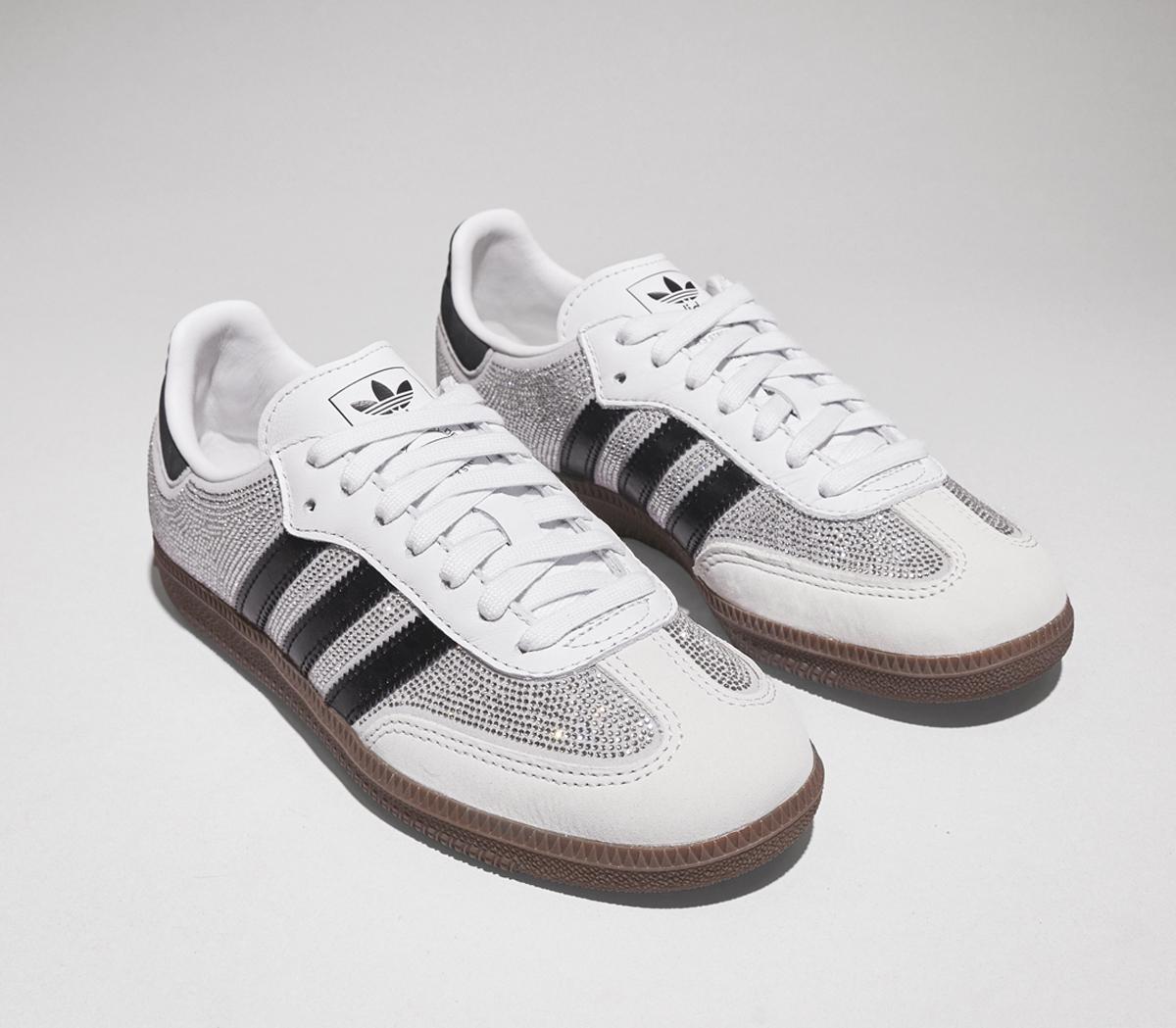 adidasSamba OG TrainersCrystal White Black Silver Metallic