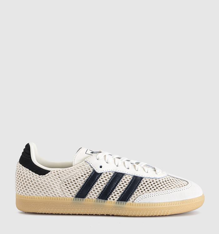 adidas Samba OG Trainers Offwhite Carbon Gold Metallic