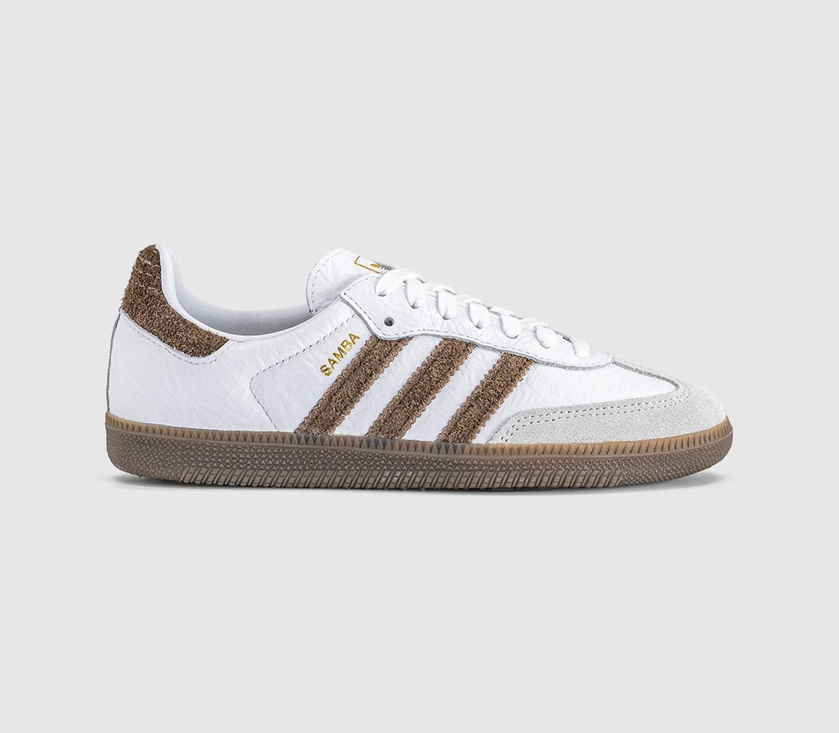 Adidas Samba Og Trainers Earth Strata Gum White in Women's Size 12, Offspring