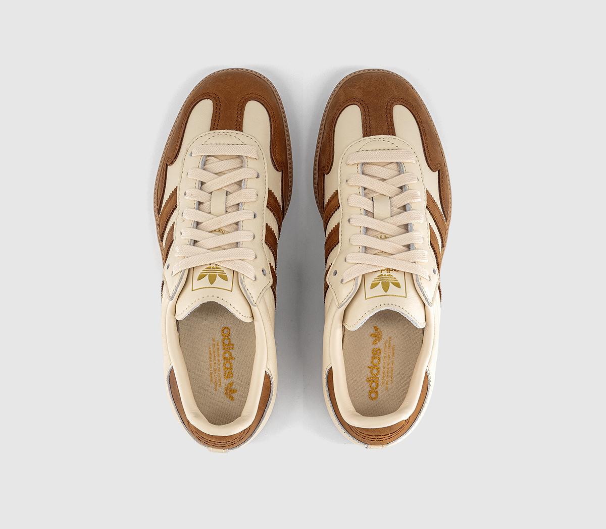 adidasSamba OG TrainersWonder White Dusky Bronze Gold Metallic