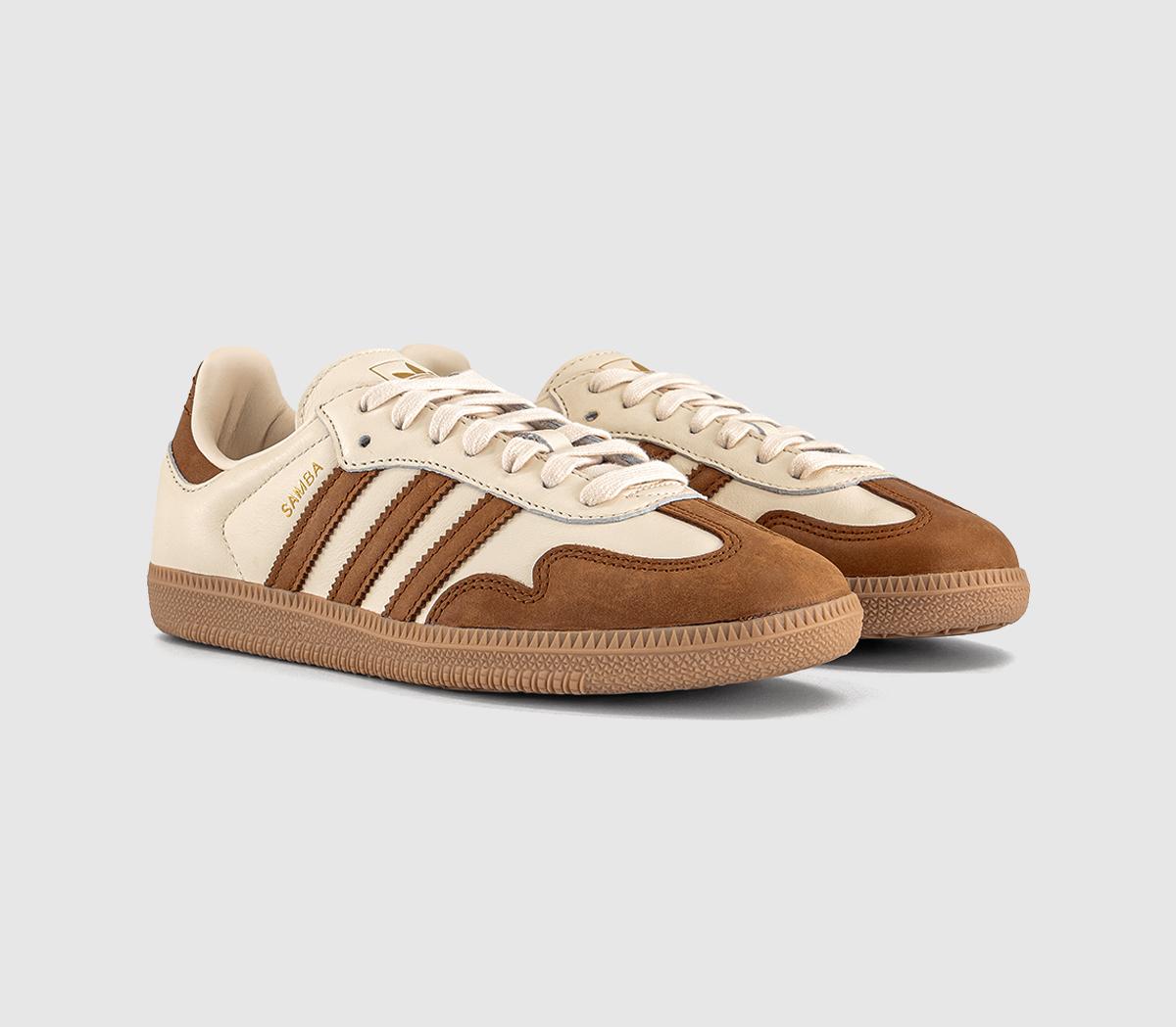 adidasSamba OG TrainersWonder White Dusky Bronze Gold Metallic