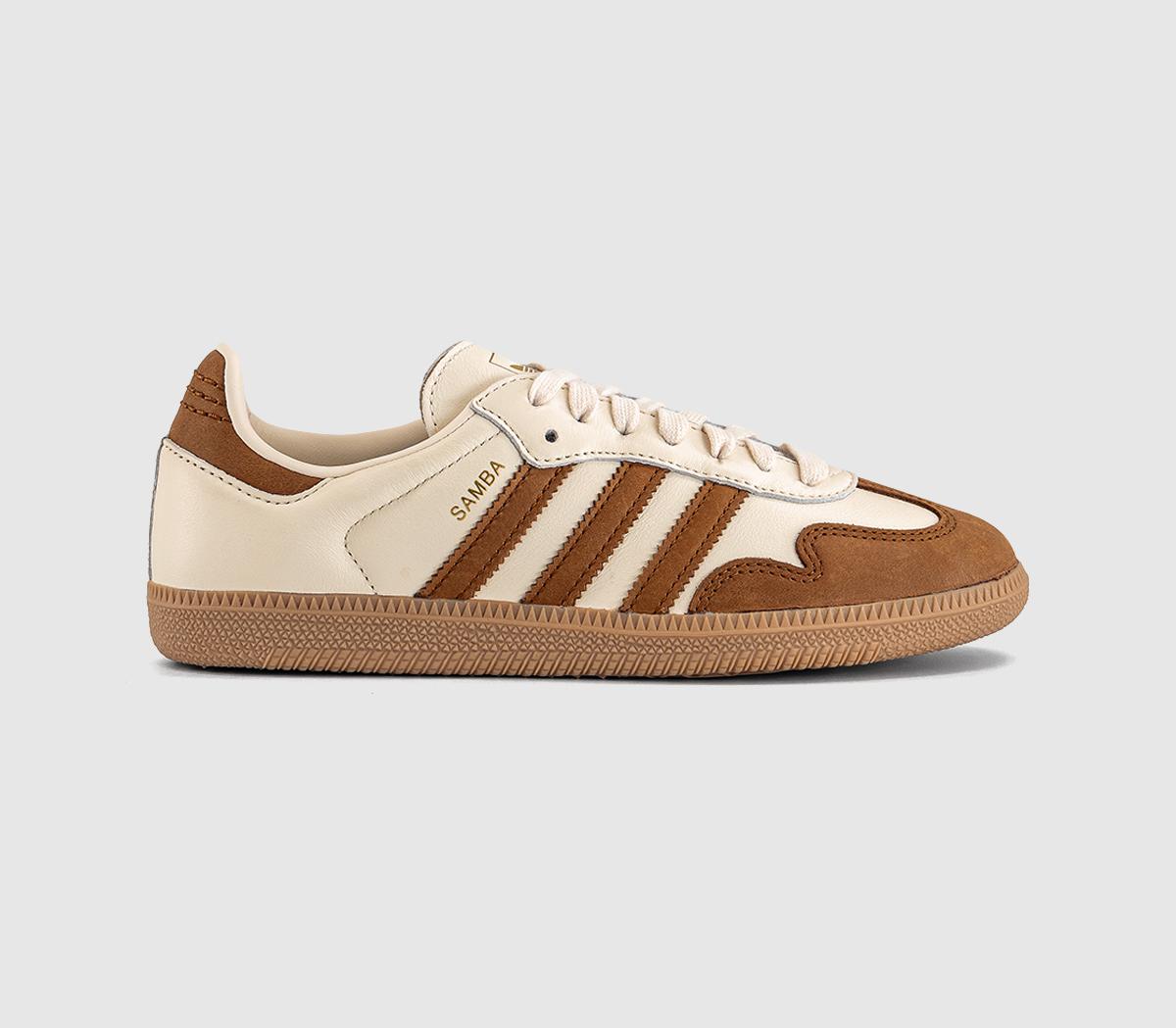 adidasSamba OG TrainersWonder White Dusky Bronze Gold Metallic