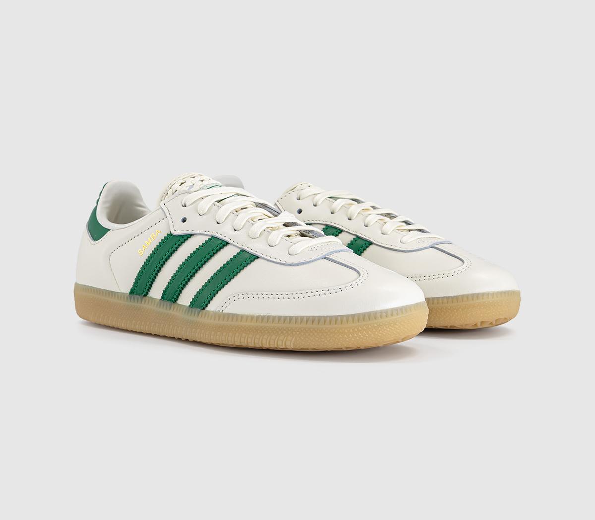 adidasSamba OG TrainersOffwhite Green Gold Metallic