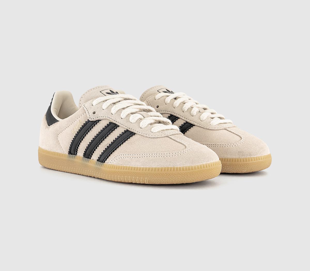 adidas Samba OG Trainers Chalk White Black Gum - Women's Trainers