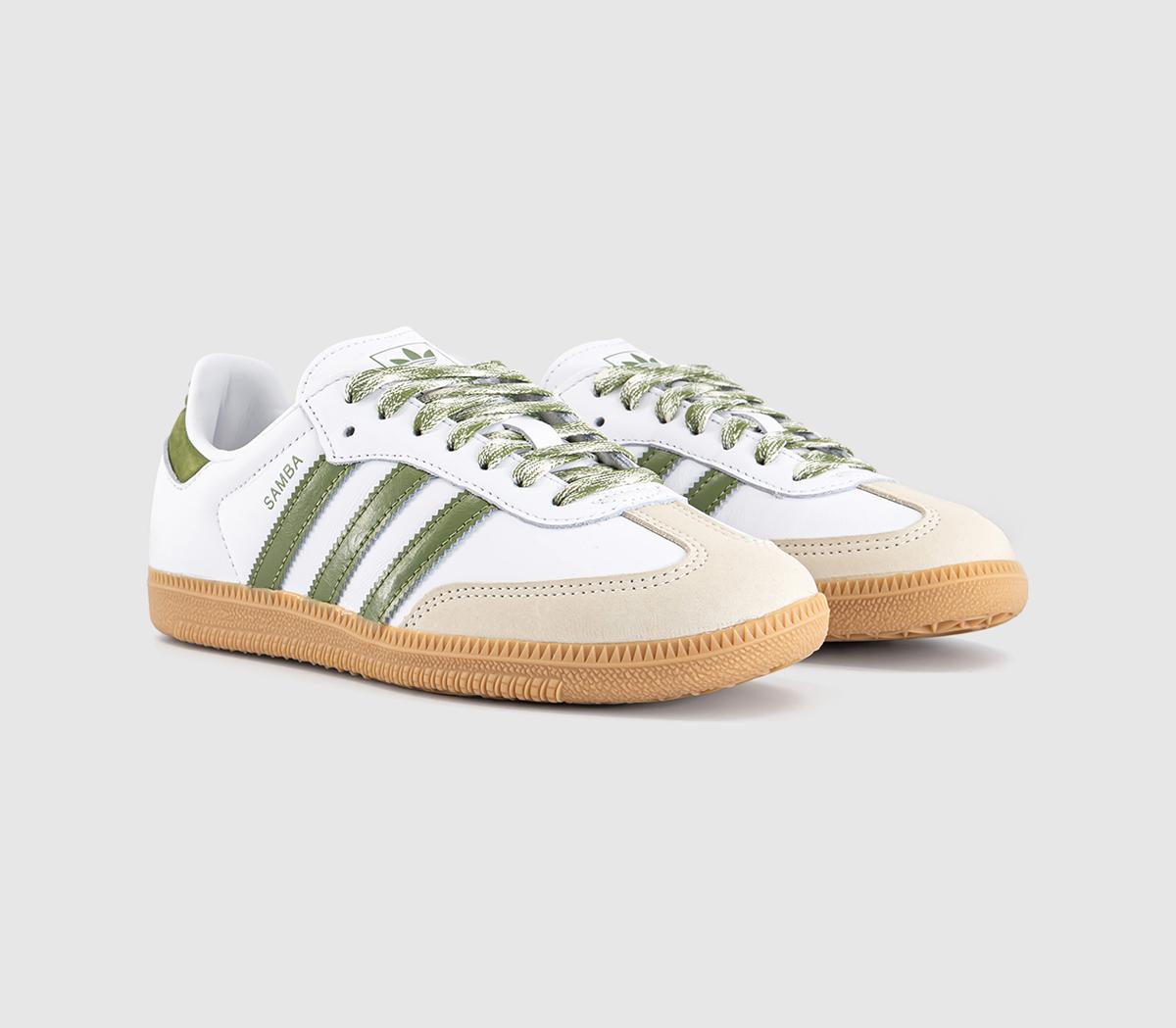 adidasSamba OG TrainersWhite Olive Gum