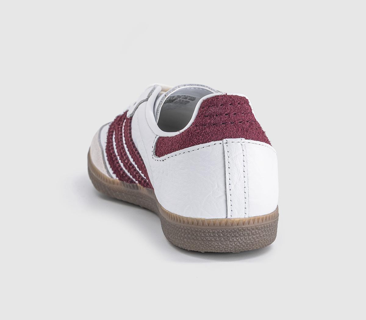 adidasSamba OG TrainersWhite Maroon Gum