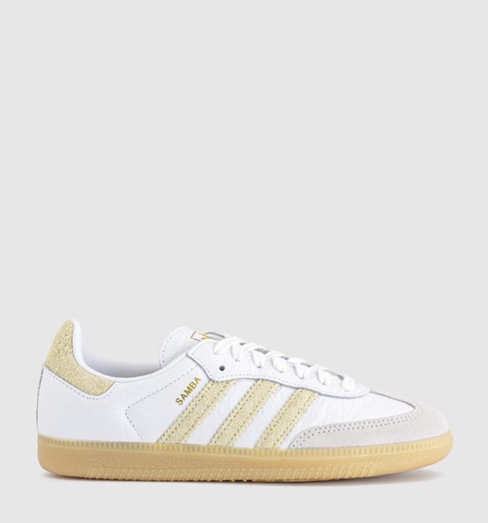 adidas Samba OG Trainers White Sail Yellow Gum