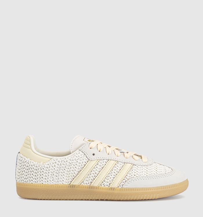 adidas Samba OG Trainers Offwhite Warm Vanilla Gum