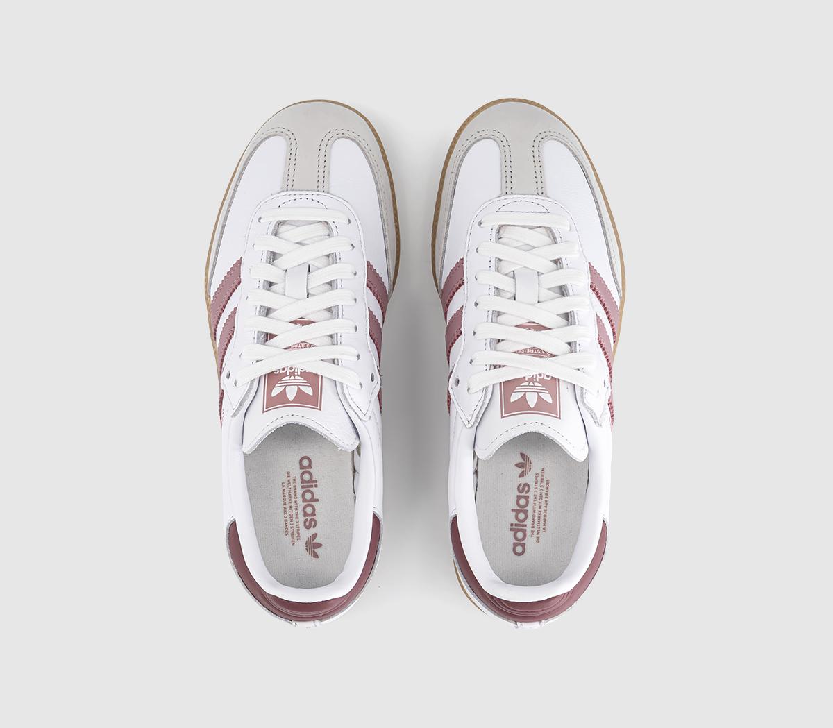 adidasSamba OG TrainersWhite Magic Mauve Quiet Crimson