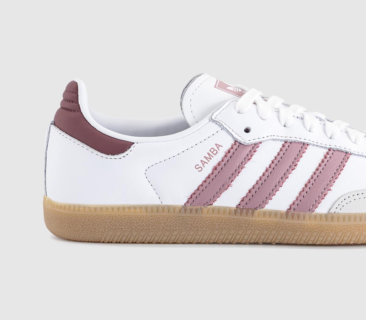 adidasSamba OG TrainersWhite Magic Mauve Quiet Crimson