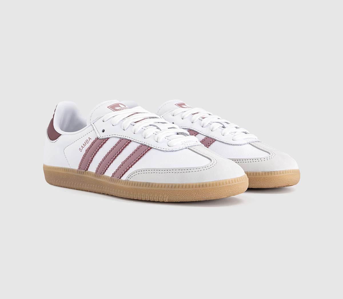 adidasSamba OG TrainersWhite Magic Mauve Quiet Crimson