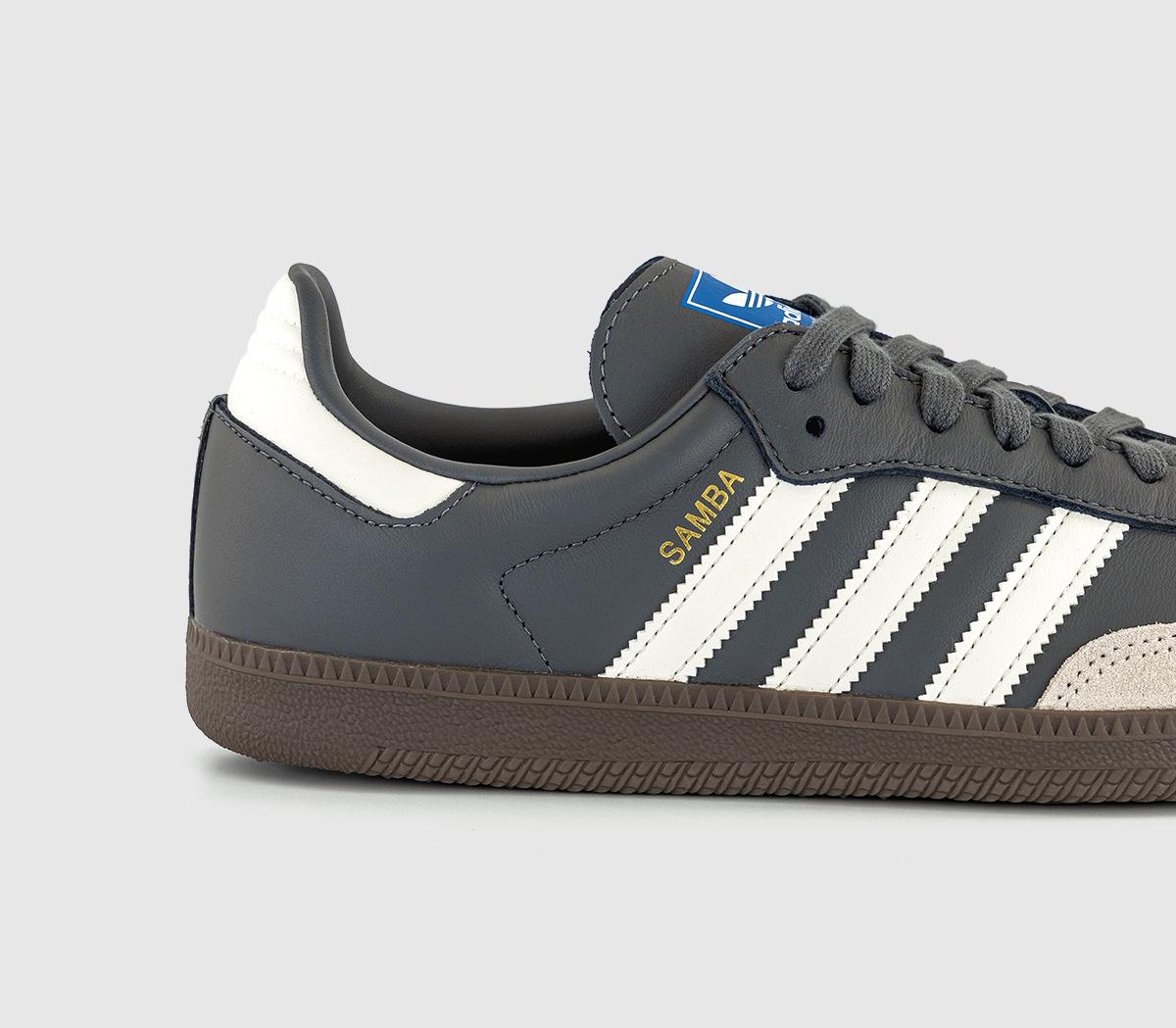 adidas Samba OG Trainers Grey White Gum - adidas Samba