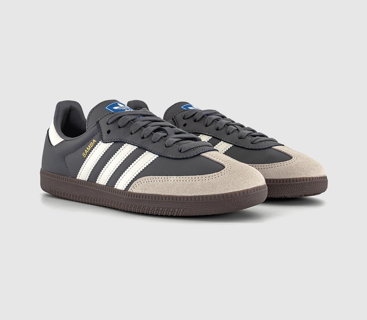 adidas Samba OG Trainers Grey White Gum - adidas Samba
