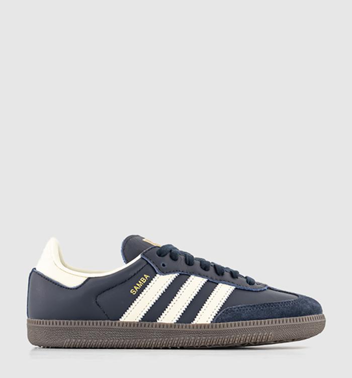 adidas Samba OG Trainers Night Navy Cream White Gum - Men's Trainers