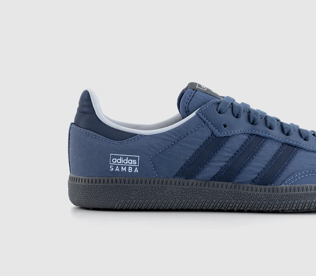  Samba OG グレー/ブルー スニーカー adidas Samba OG Trainers Blue Grey Six - Men's Trainers