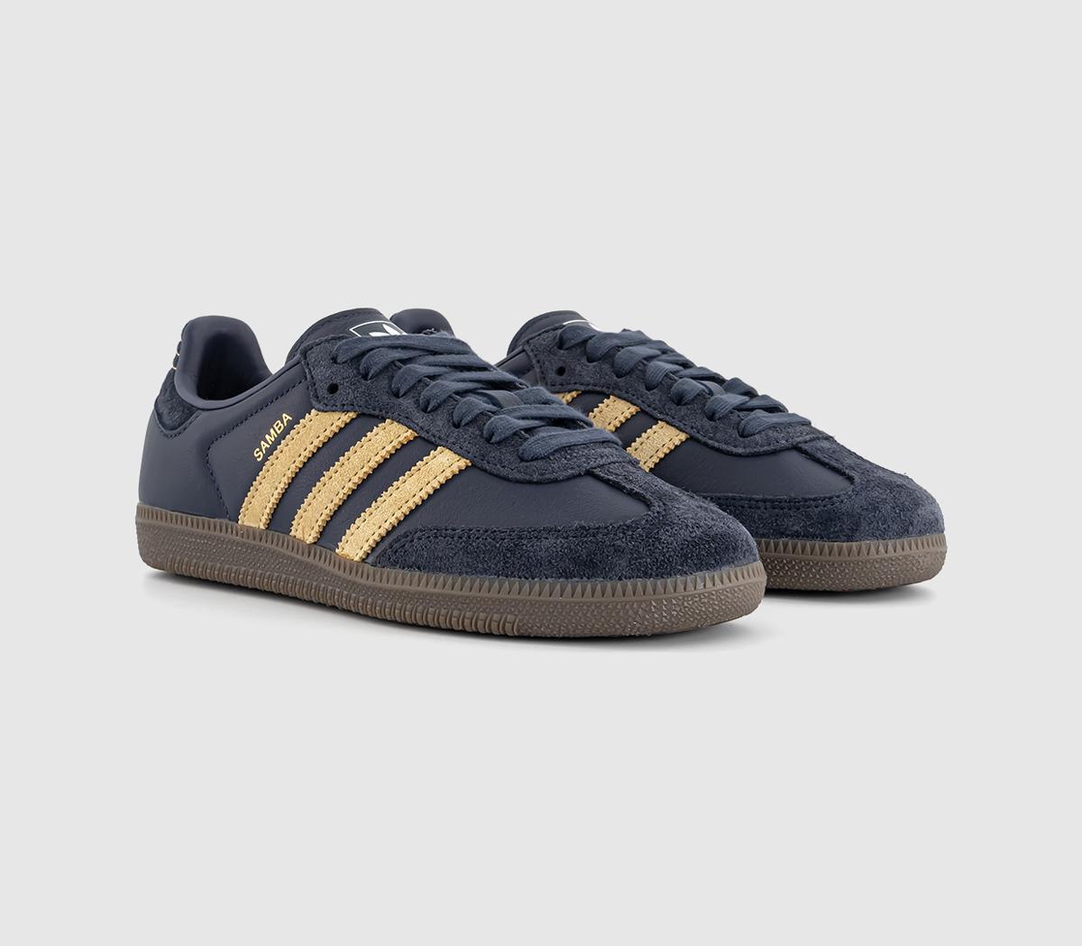 adidasSamba OG TrainersShadow Navy Golden Beige